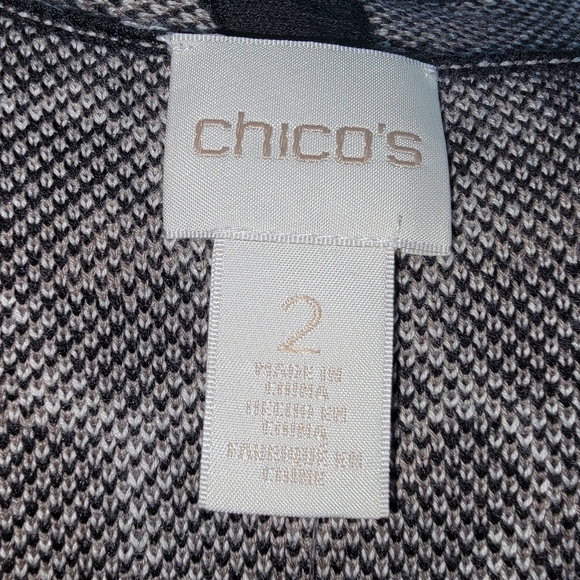 Chico's Maggie Jacquard Cheetah-Print Vest Size 2 - Picture 4 of 7